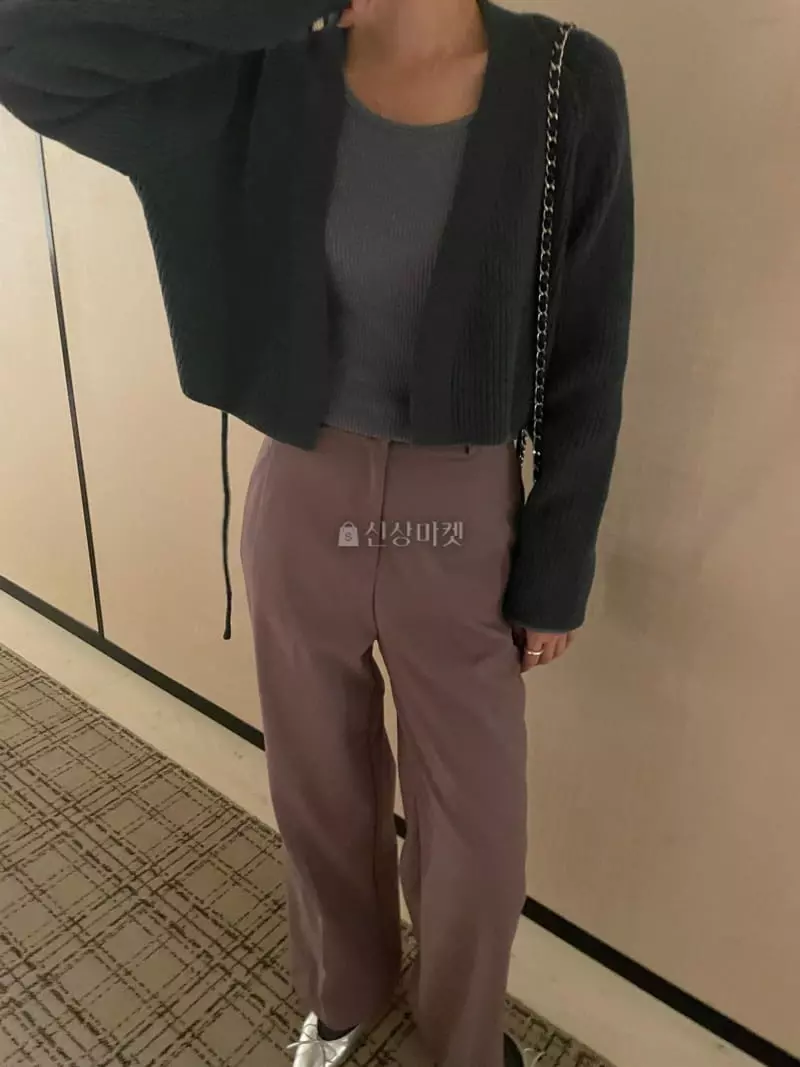Under Row - Korean Women Fashion - #womensfashion - Belted Short Cardigan - 11