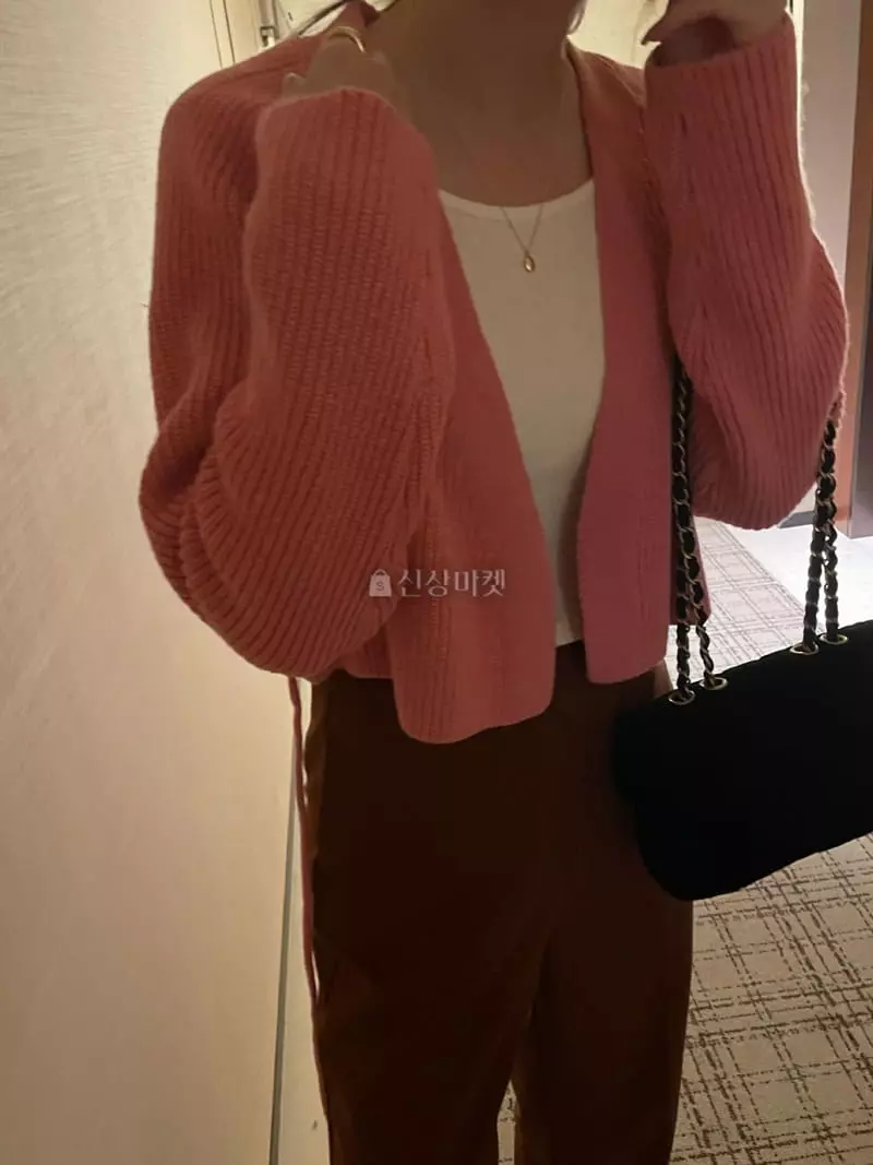 Under Row - Korean Women Fashion - #womensfashion - Belted Short Cardigan - 5