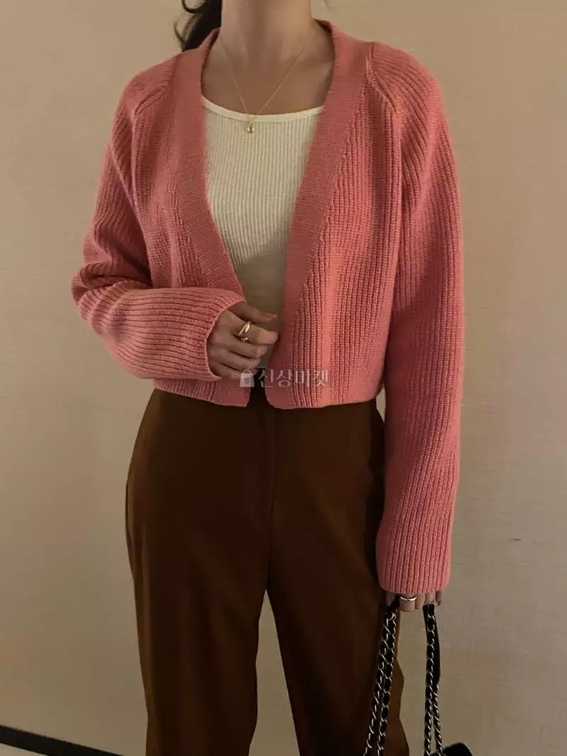 Under Row - Korean Women Fashion - #womensfashion - Belted Short Cardigan - 7