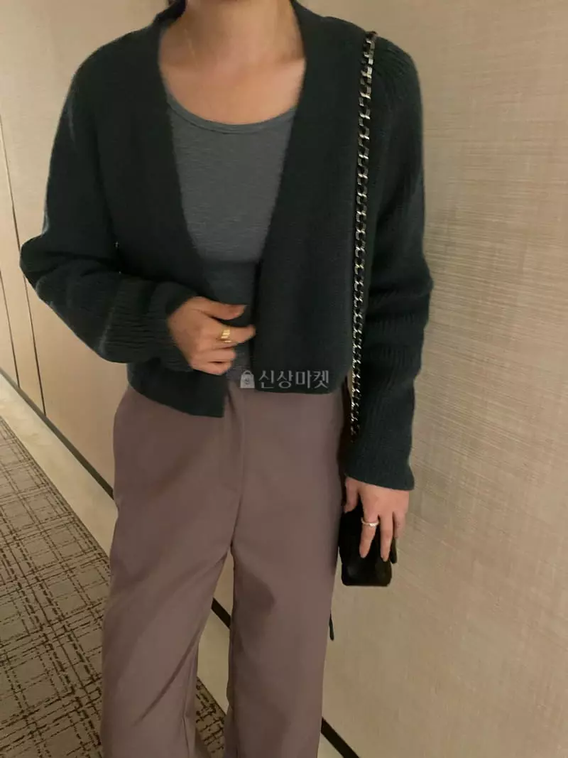 Under Row - Korean Women Fashion - #womensfashion - Belted Short Cardigan - 9