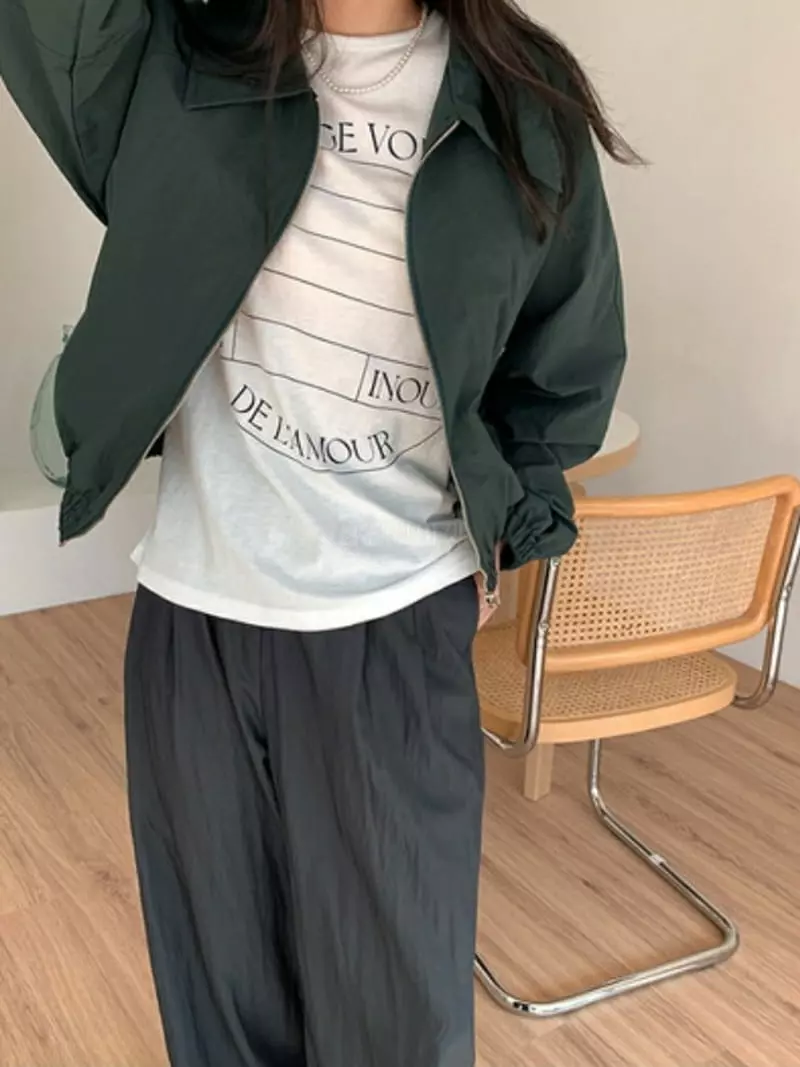 Urbanemood - Korean Women Fashion - #momslook - Dren Zip-up Jumper