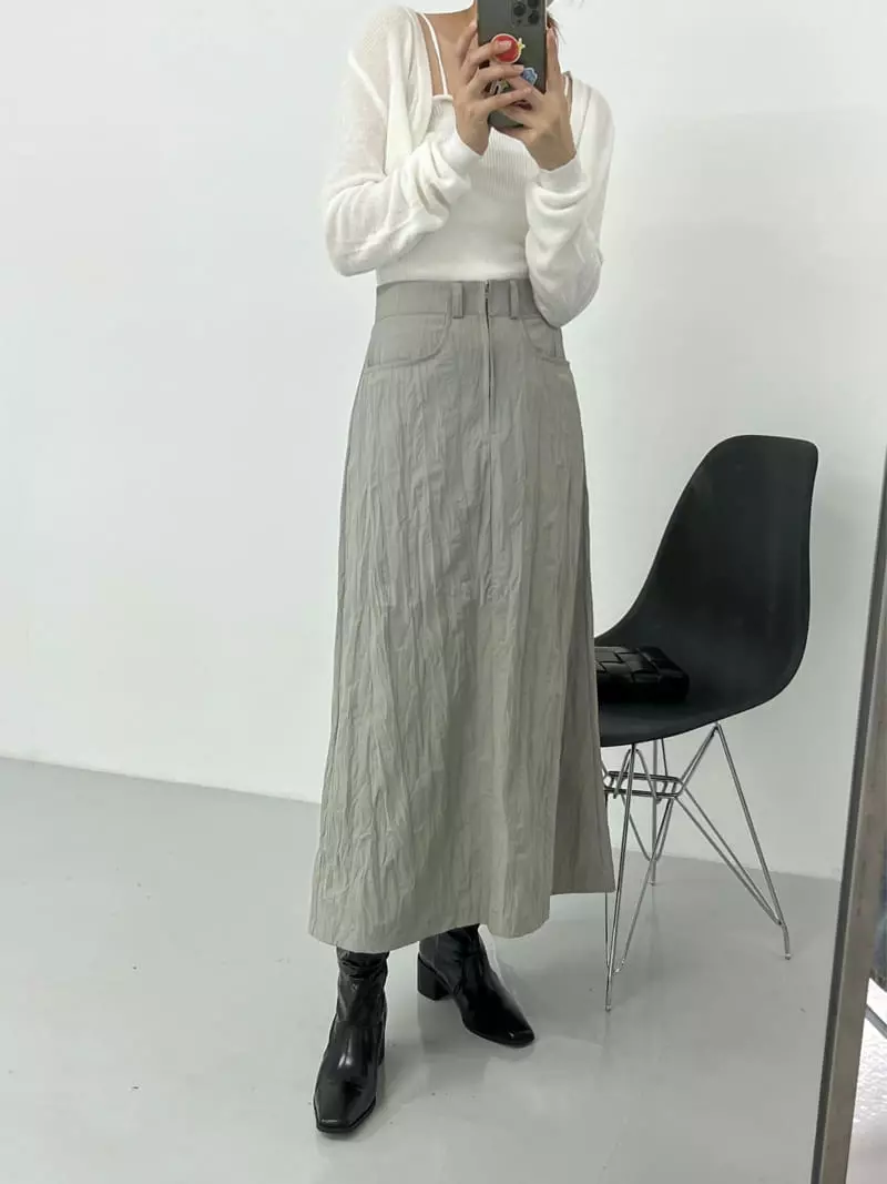 Urbanemood - Korean Women Fashion - #momslook - Rinkle Skirt - 3