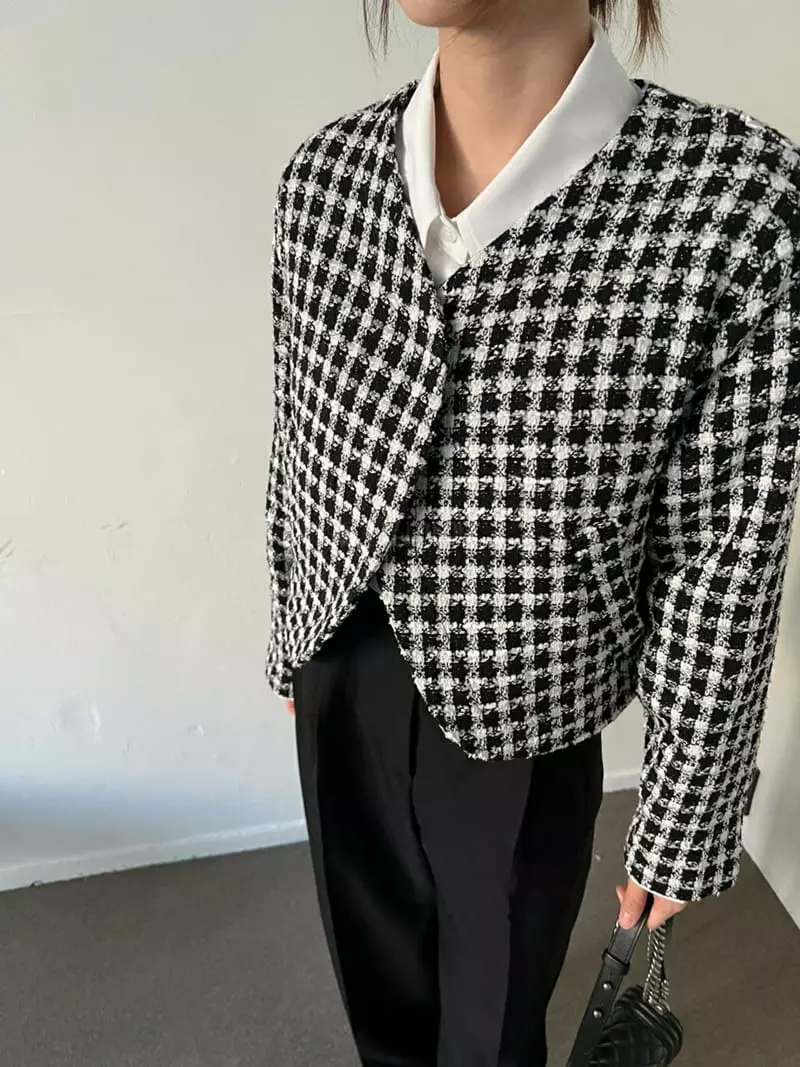 Urbanemood - Korean Women Fashion - #momslook - Marong Twid Jacket - 3