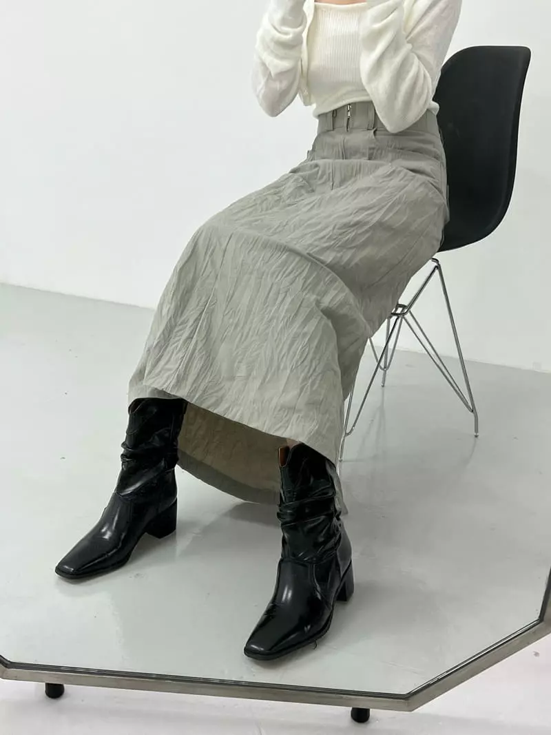 Urbanemood - Korean Women Fashion - #momslook - Rinkle Skirt - 4