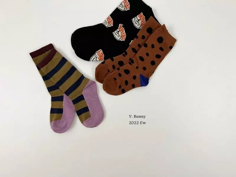 V Bunny - Korean Children Fashion - #Kfashion4kids - Freckle Socks Set - 9