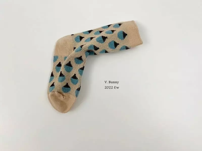 V Bunny - Korean Children Fashion - #kidzfashiontrend - Triangle Socks Set - 4