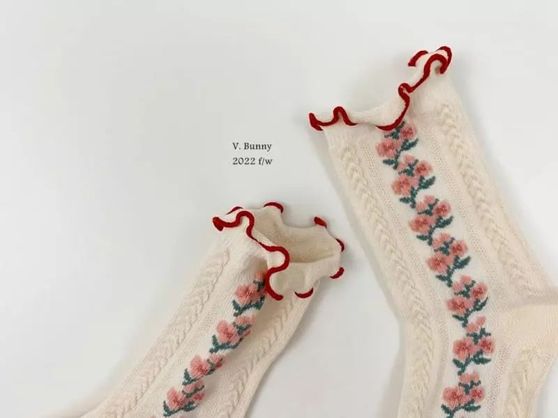 V Bunny - Korean Children Fashion - #Kfashion4kids - Dear Socks Set - 3