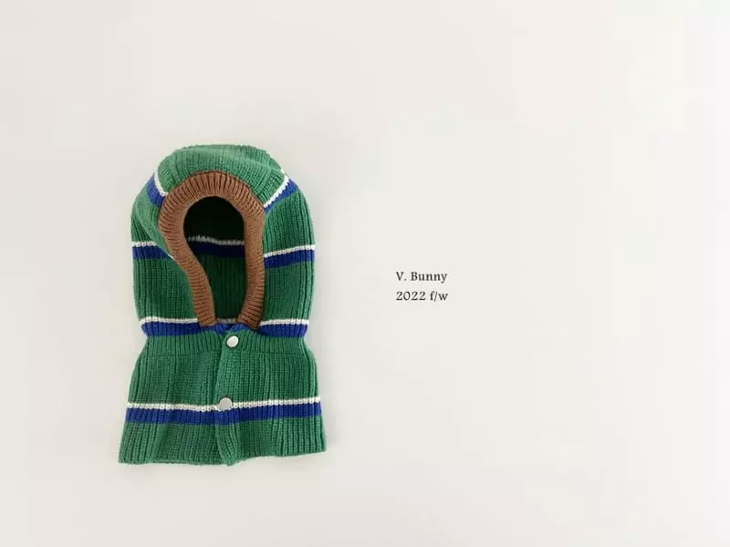 V Bunny - Korean Children Fashion - #childofig - Stripes Baraclava Mom - 3