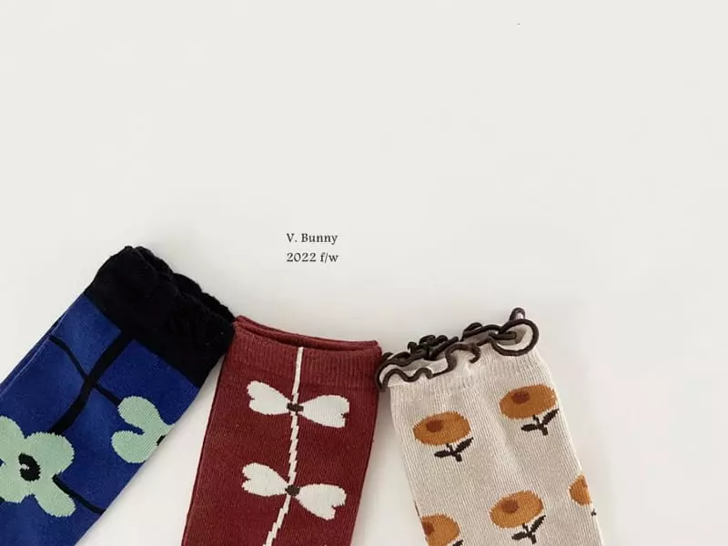 V Bunny - Korean Children Fashion - #childofig - Dangam Socks Set