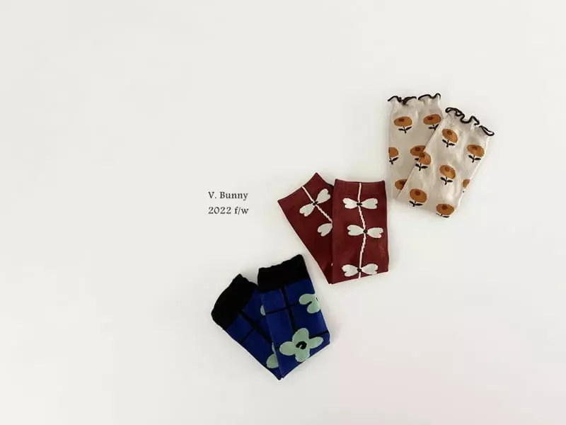 V Bunny - Korean Children Fashion - #childofig - Dangam Socks Set - 2