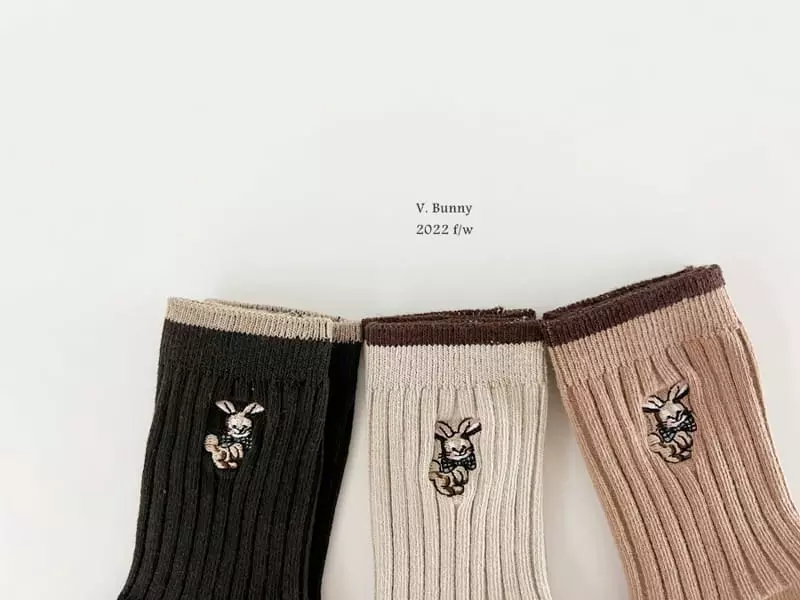 V Bunny - Korean Children Fashion - #childofig - Toto Socks Set