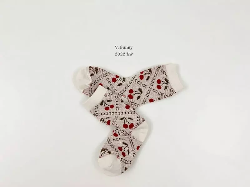 V Bunny - Korean Children Fashion - #childofig - Fruit Socks Set - 7