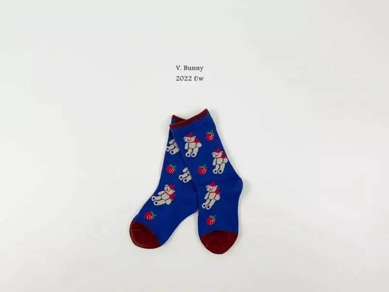 V Bunny - Korean Children Fashion - #prettylittlegirls - Heart B Socks Set - 4