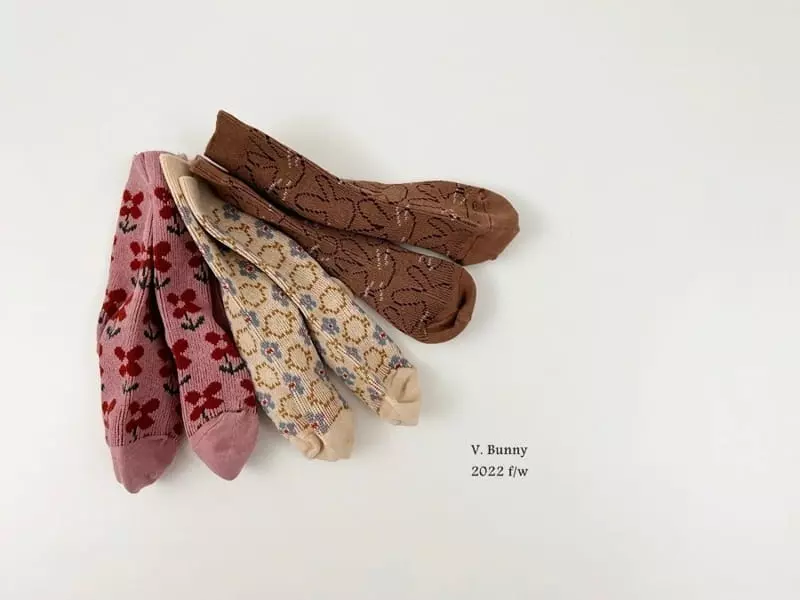 V Bunny - Korean Children Fashion - #childofig - V Be Socks Set - 10