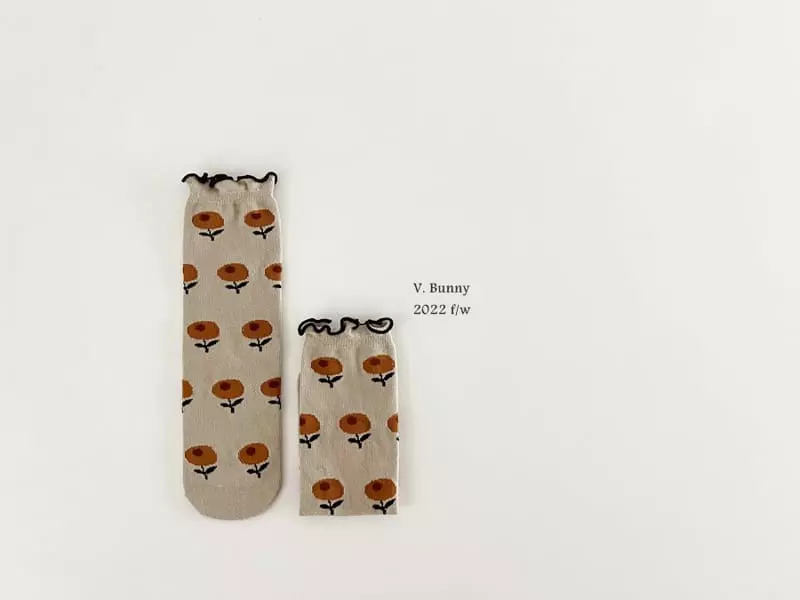 V Bunny - Korean Children Fashion - #childrensboutique - Dangam Socks Set - 3