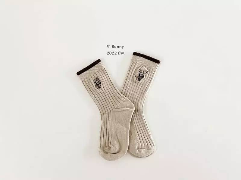 V Bunny - Korean Children Fashion - #childrensboutique - Toto Socks Set - 2