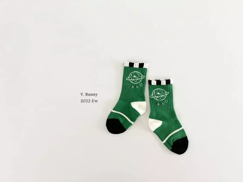 V Bunny - Korean Children Fashion - #childrensboutique - Us Socks Set