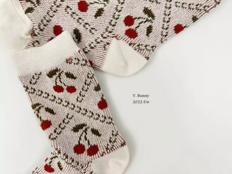 V Bunny - Korean Children Fashion - #childrensboutique - Fruit Socks Set - 8