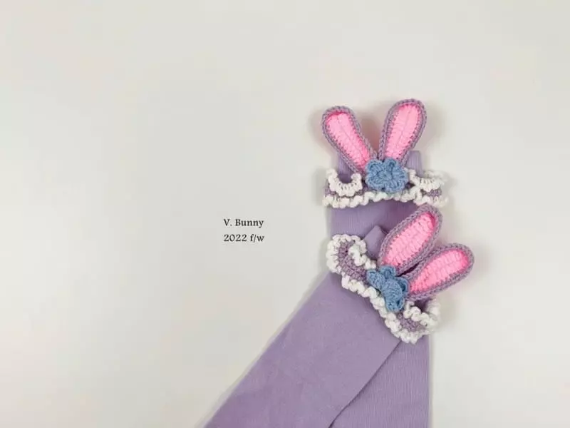V Bunny - Korean Children Fashion - #childofig - Knit Rabbit Knee Socks - 4