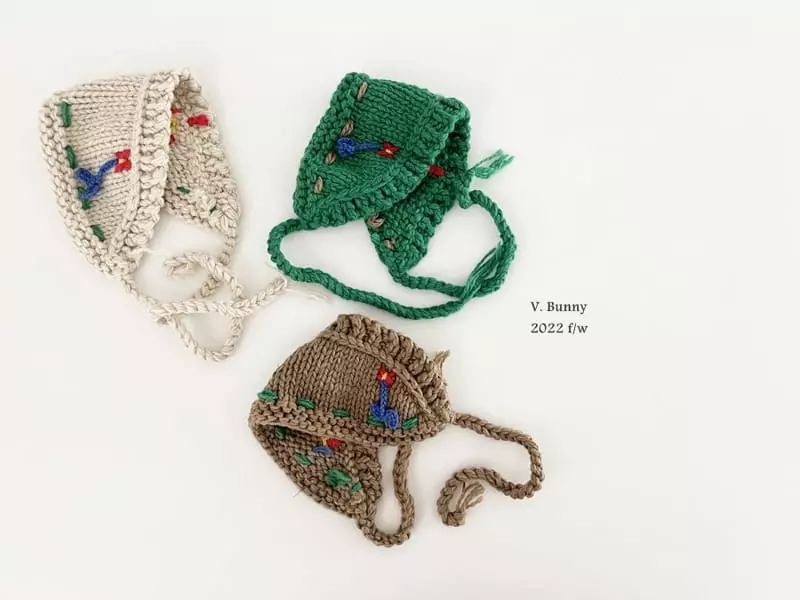 V Bunny - Korean Children Fashion - #designkidswear - Flower Earmuff - 6