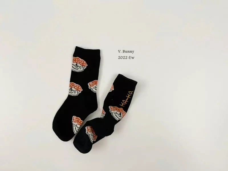 V Bunny - Korean Children Fashion - #designkidswear - Freckle Socks Set - 3