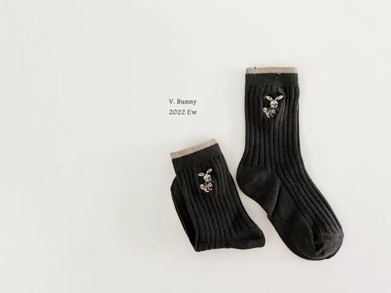 V Bunny - Korean Children Fashion - #designkidswear - Toto Socks Set - 4