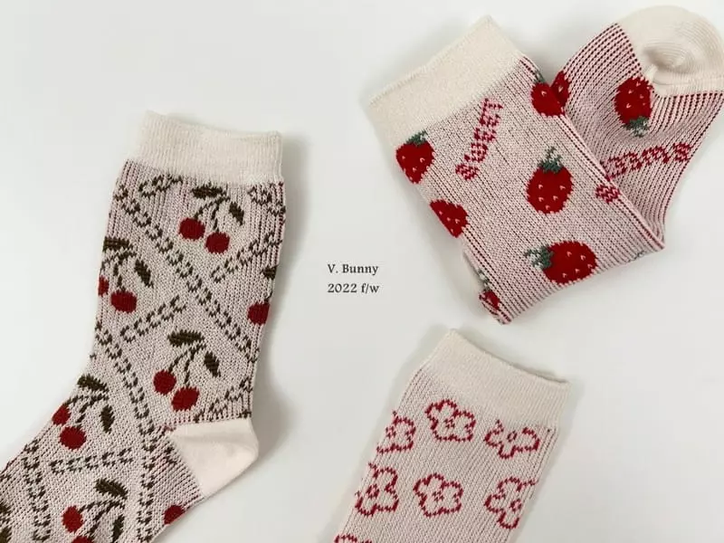 V Bunny - Korean Children Fashion - #discoveringself - Fruit Socks Set - 10