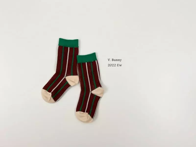 V Bunny - Korean Children Fashion - #discoveringself - Yes Socks Set - 3