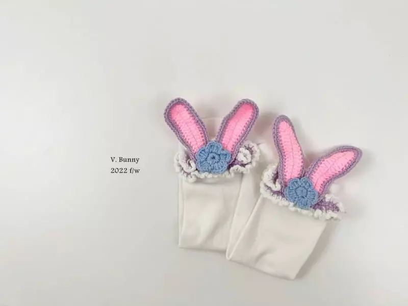 V Bunny - Korean Children Fashion - #discoveringself - Knit Rabbit Knee Socks - 6