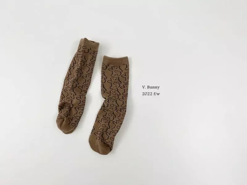 V Bunny - Korean Children Fashion - #discoveringself - Number One Socks Set - 5
