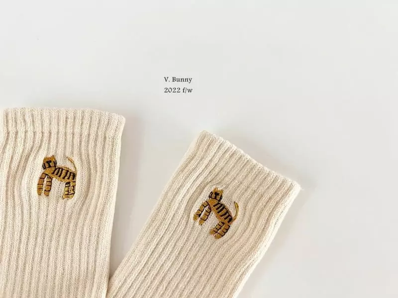 V Bunny - Korean Children Fashion - #fashionkids - Cheetah Socks Set - 6