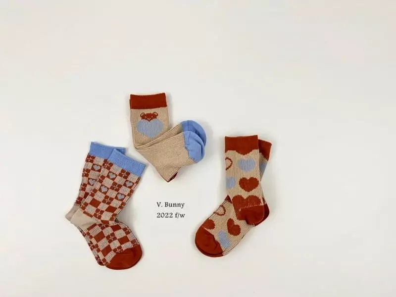V Bunny - Korean Children Fashion - #fashionkids - Soha Socks Set