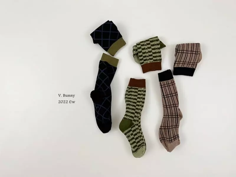 V Bunny - Korean Children Fashion - #fashionkids - Rich Mond Socks Set - 10