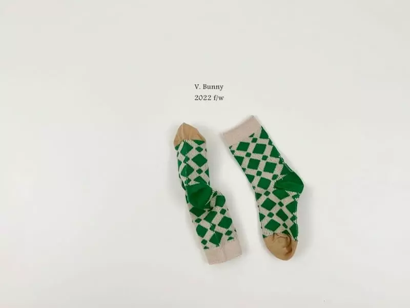 V Bunny - Korean Children Fashion - #fashionkids - Diamond Socks Set - 8