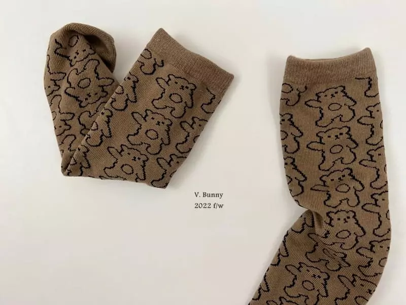 V Bunny - Korean Children Fashion - #fashionkids - Number One Socks Set - 6