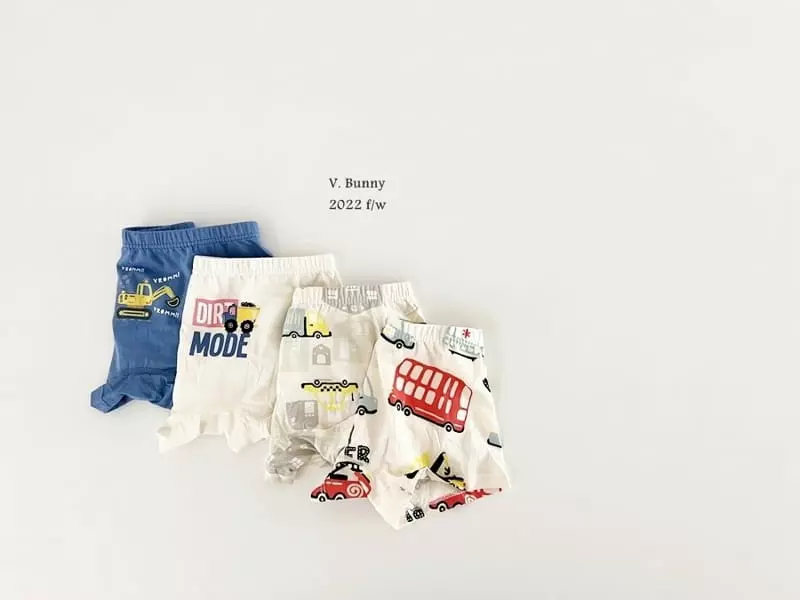 V Bunny - Korean Children Fashion - #kidsshorts - Truck Underpants