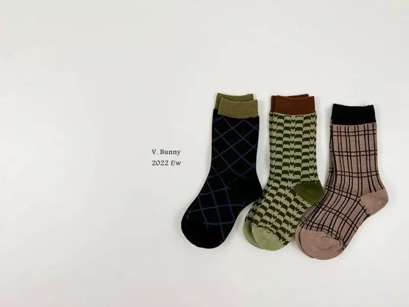 V Bunny - Korean Children Fashion - #kidsshorts - Rich Mond Socks Set - 11
