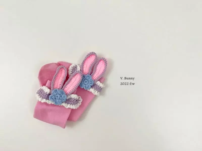 V Bunny - Korean Children Fashion - #kidsshorts - Knit Rabbit Knee Socks - 8