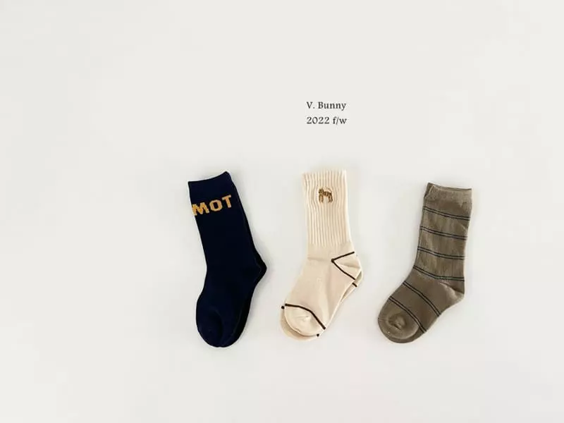 V Bunny - Korean Children Fashion - #kidsstore - Cheetah Socks Set - 8