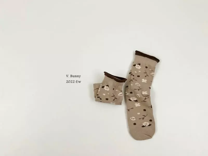 V Bunny - Korean Children Fashion - #kidsstore - Cherry Socks Set - 5