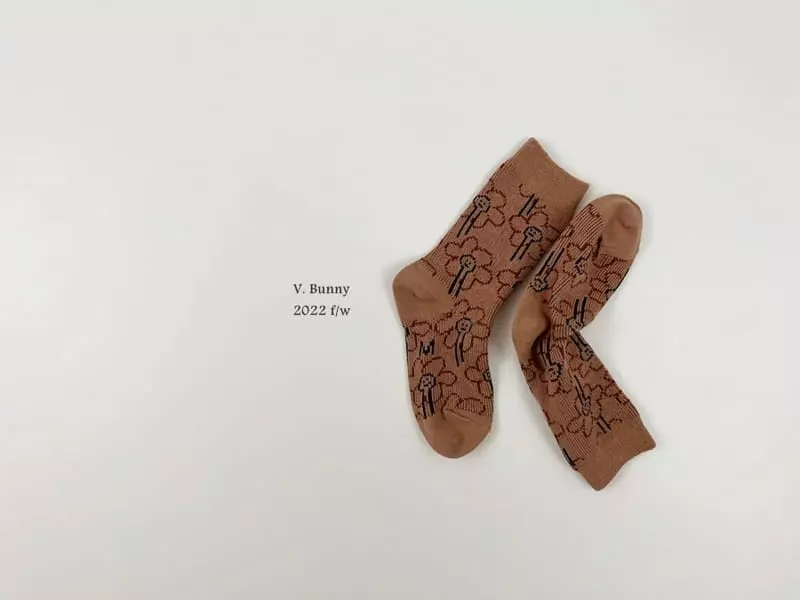V Bunny - Korean Children Fashion - #kidsshorts - Smile Socks Set - 4