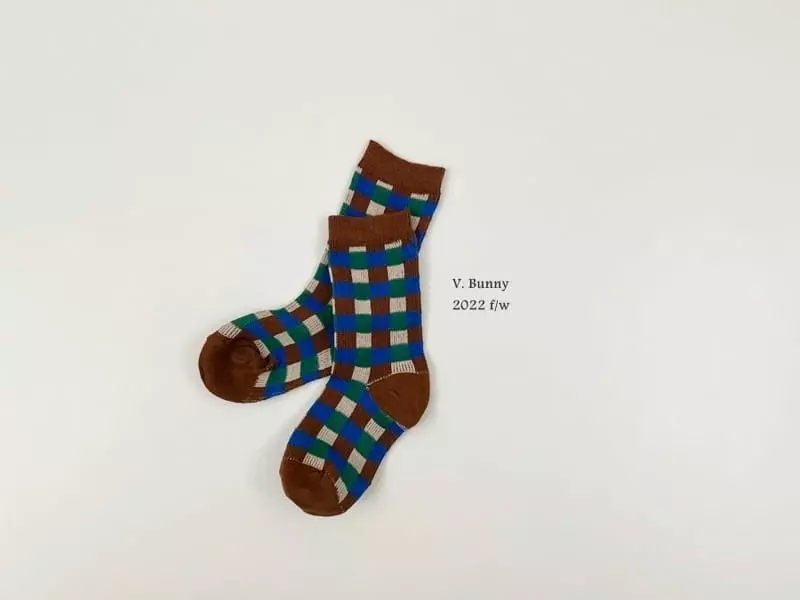 V Bunny - Korean Children Fashion - #kidsstore - Tree Socks Set - 7