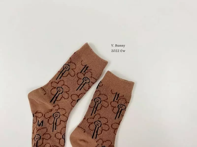V Bunny - Korean Children Fashion - #kidzfashiontrend - Smile Socks Set - 5