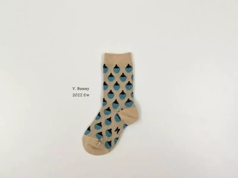 V Bunny - Korean Children Fashion - #kidzfashiontrend - Triangle Socks Set - 3