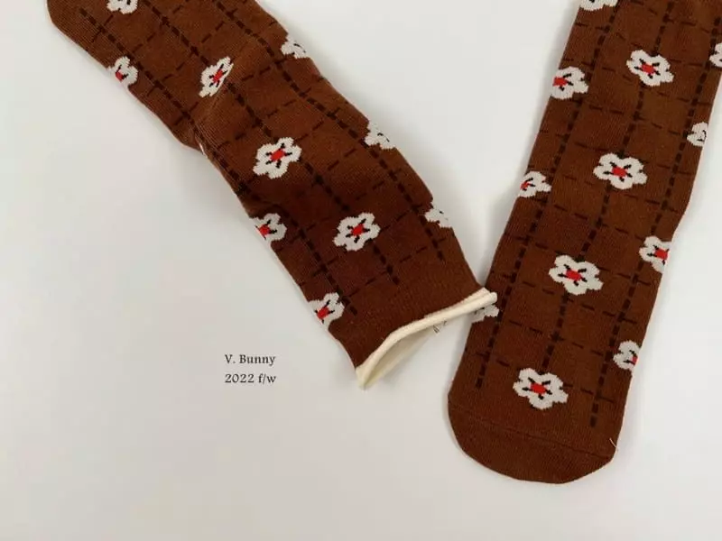 V Bunny - Korean Children Fashion - #littlefashionista - Cherry Socks Set - 8