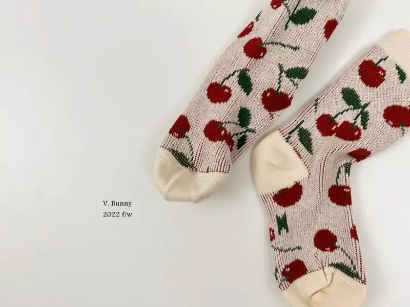V Bunny - Korean Children Fashion - #littlefashionista - Smile Socks Set - 7