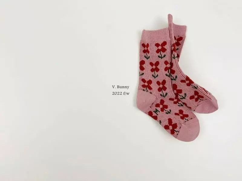 V Bunny - Korean Children Fashion - #littlefashionista - V Be Socks Set - 3