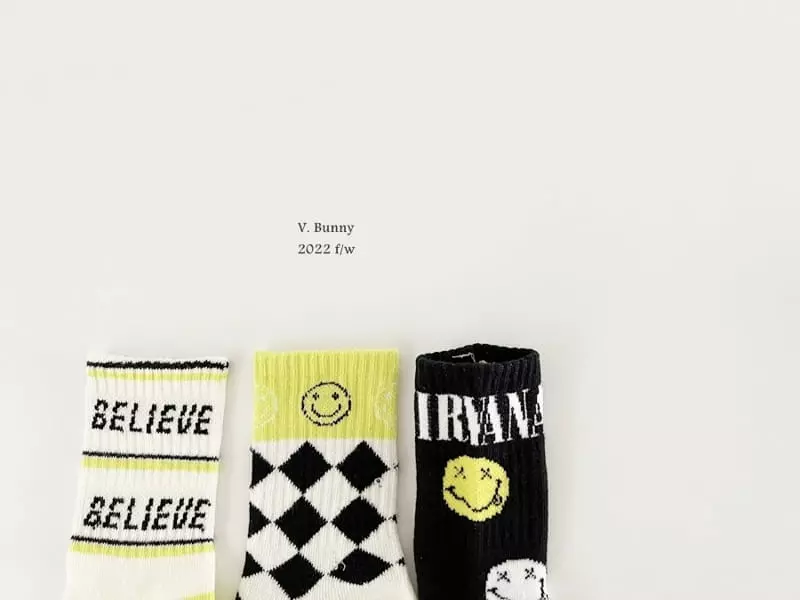 V Bunny - Korean Children Fashion - #magicofchildhood - Nubana Socks Set