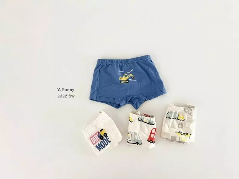 V Bunny - Korean Children Fashion - #magicofchildhood - Truck Underpants - 6