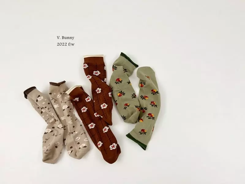 V Bunny - Korean Children Fashion - #magicofchildhood - Cherry Socks Set - 9